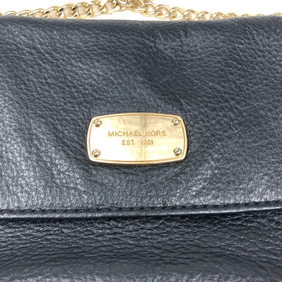 Michael by Michael Kors Black Leather Purse - Picture 3 of 15